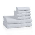 thumbnail image 1 of Zero Twist Smart Dry 100% Combed Cotton 6-Piece Towel Set White, 1 of 1