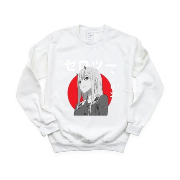 Zero Two Japanese Darling In The Franxx Anime Waifu Cute Sweatshirt, for men & women, up to size 5XL
