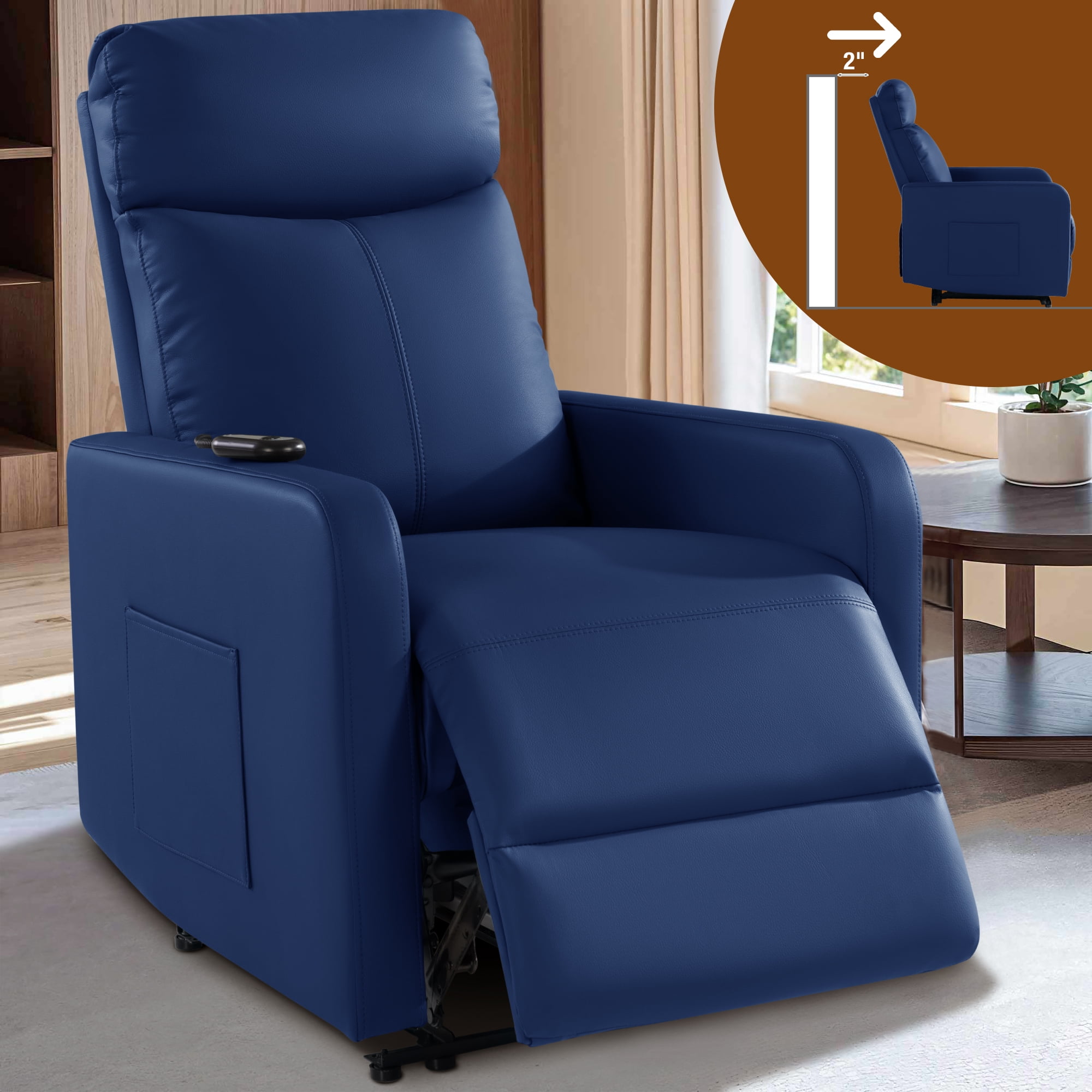 Zero Wall Power Recliner Chairs, Small Recliner for Small Spaces and ...