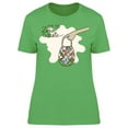 thumbnail image 1 of Zero Waste Cartoon Ecology T-Shirt Women -Image by Shutterstock, Female XX-Large, 1 of 2