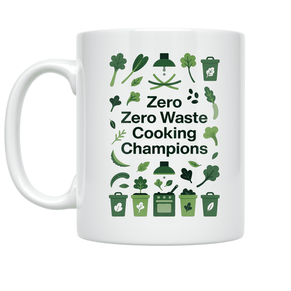 Zero Waste Cooking Champions - Eco-Conscious Chef - 11 oz Ceramic Coffee Mug