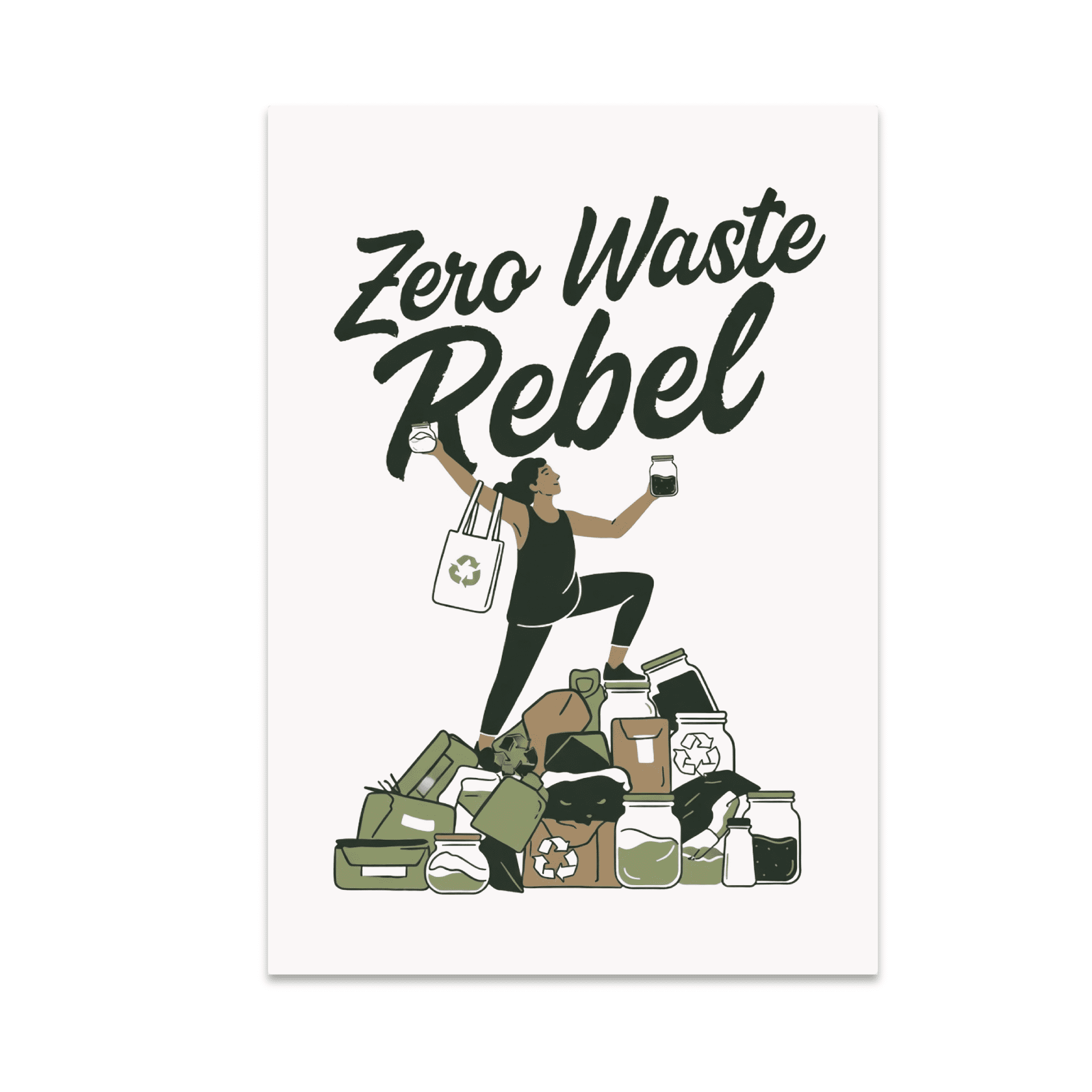 Zero Waste Rebel Eco Wall Decor - Sustainability Advocate - 13x19 ...