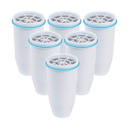 Zero Water 5 Stage Dual Ion Exchange Replacement Pitcher Filter ZR-001 (6 Pack)