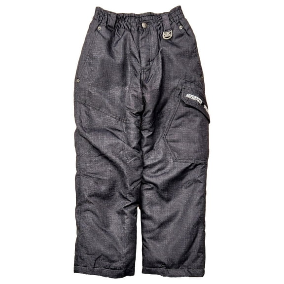 Zero Xposur Boys Black Water & Wind Resistant Insulated Snow, Ski Pants S 7-8