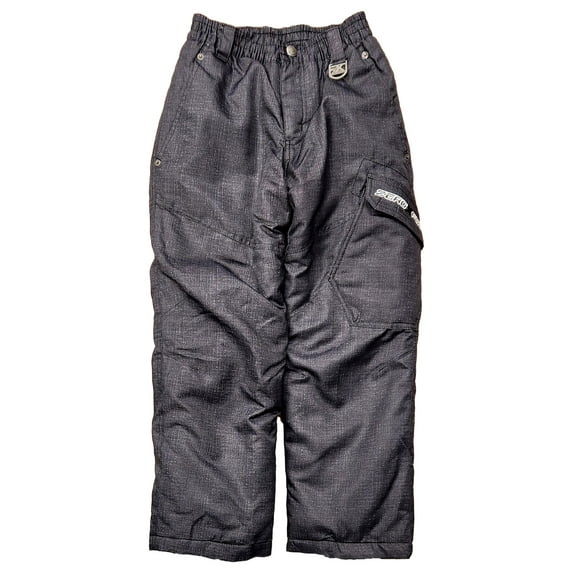 Zero Xposur Boys Black Water & Wind Resistant Insulated Snow, Ski Pants S 7-8