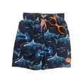 thumbnail image 1 of Zero Xposur Boys Navy Blue Shark Swim Trunks Board Shorts & Goggles Set L 7, 1 of 1