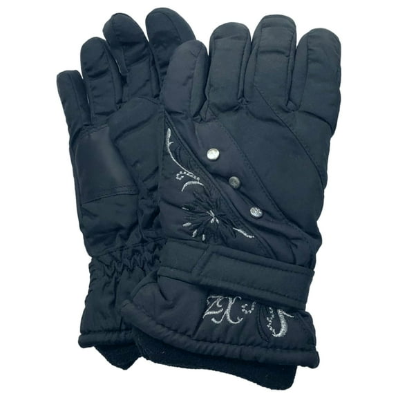 Zero Xposur Girls Black Thinsulate Winter Snow & Ski Gloves Medium/Large