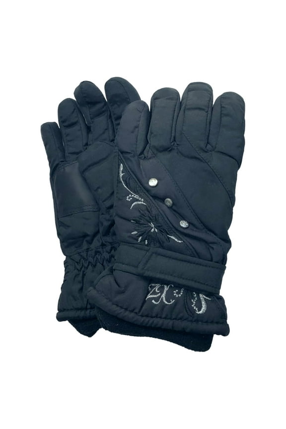 Zero Xposur Girls Black Thinsulate Winter Snow & Ski Gloves Medium/Large