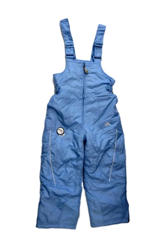 Zero Xposur Girls Blue Water Repellent Ski Bibs Overalls Medium 5/6