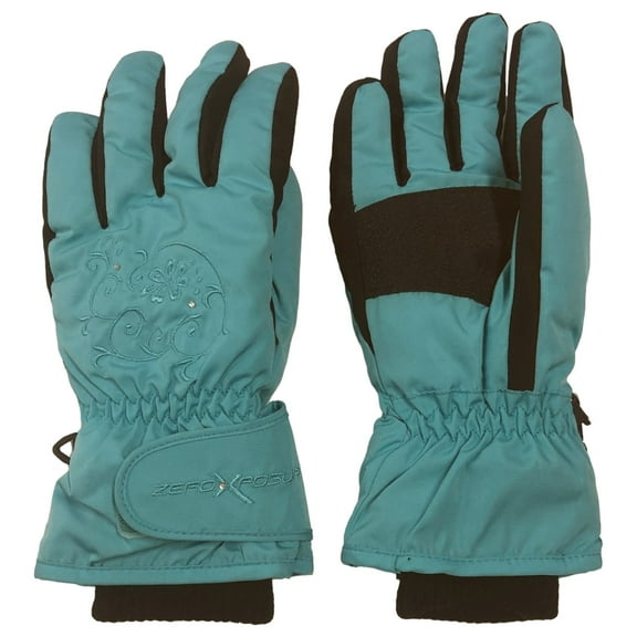 Zero Xposur Womens Aqua Blue Insulated Snow & Ski Gloves Small/Medium