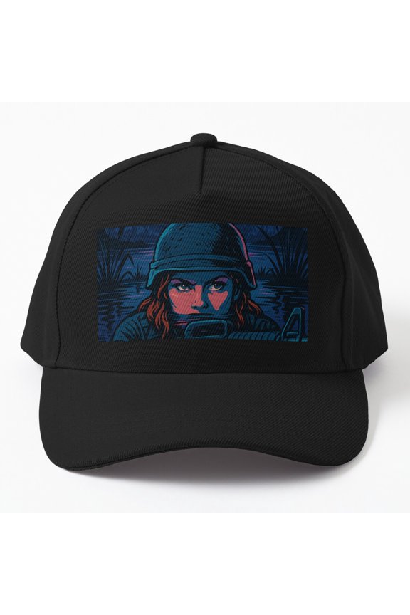 Zero Zone Dusk Strike Baseball Hat, Tactical Action Graphic Design, Classic Cap