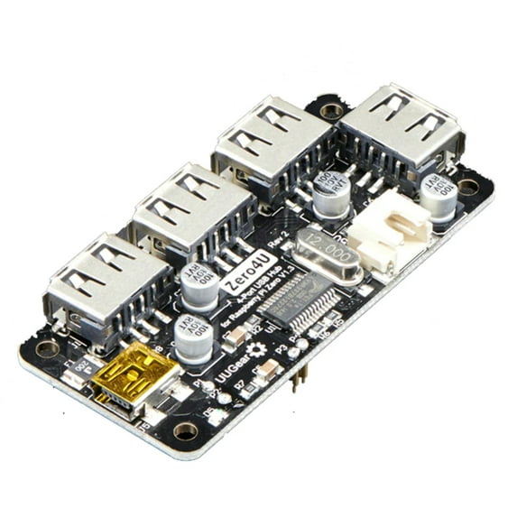 Zero4U: 4 Port USB Hub for Raspberry Pi Zero