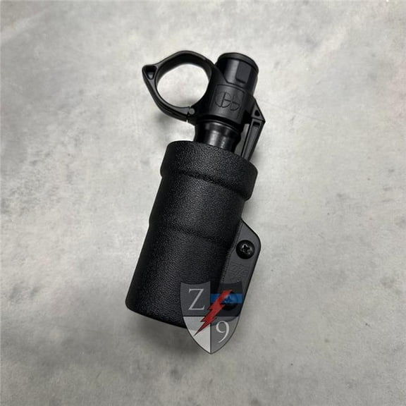Zero9 Solutions Z9S-Z9-4054-BLK-MLK Flashlight Case - Bezel Down, Plain Black - Molle-Loks