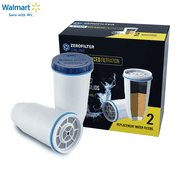 ZeroFilter Online, Compatible with ZeroWater®, 5-Stage Replacement Filters 2-Pack – Zero Contaminants, Pure Water Every Time