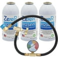 thumbnail image 1 of ZeroR Performance Boost Kit for R1234YF Refrigerant AC Systems | 24" Charging Hose with Gauge | 3 Cans, 1 of 5
