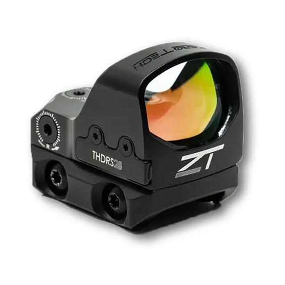 ZeroTech Optics Thrive HD RMR FootPrint Reflex Red Dot Sight w/ Low Mount, 1x28mm, 3 MOA Green Dot, Black