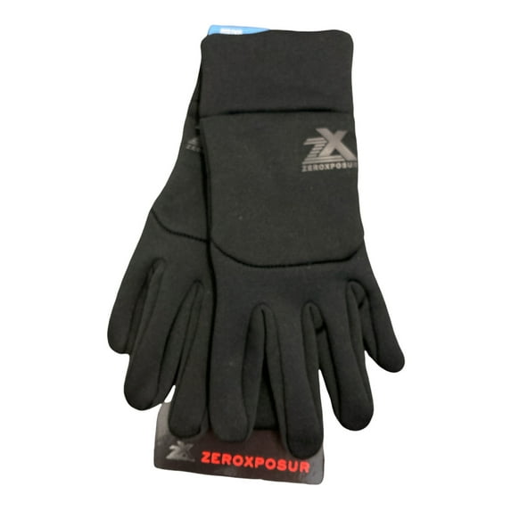 ZeroXposur Men's Touch-Screen Compatibility Performance Warm Active Gloves (Black, M/L)