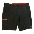thumbnail image 1 of ZeroXposur Men's UPF 50+ Sun Protection Quick Dry Swim Trunks (Black Nova Cherry, XL), 1 of 3