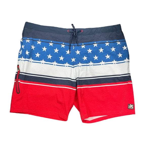 ZeroXposur Men's UPF 50+ Sun Protection Quick Dry Swim Trunks (Navy Sam, M)