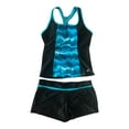 thumbnail image 1 of ZeroXposur Women's 2 Piece Scuba Tankini & Shorts Swimsuit Set, 1 of 1