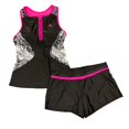 thumbnail image 1 of ZeroXposur Women's Lightweight 4 Way Stretch Racerback Swim Top and Short Tankini (L) Carmine, 1 of 3