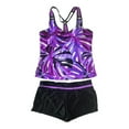thumbnail image 1 of ZeroXposur Women's O-Ring Action Tankini & Short Swimsuit Set, 1 of 1