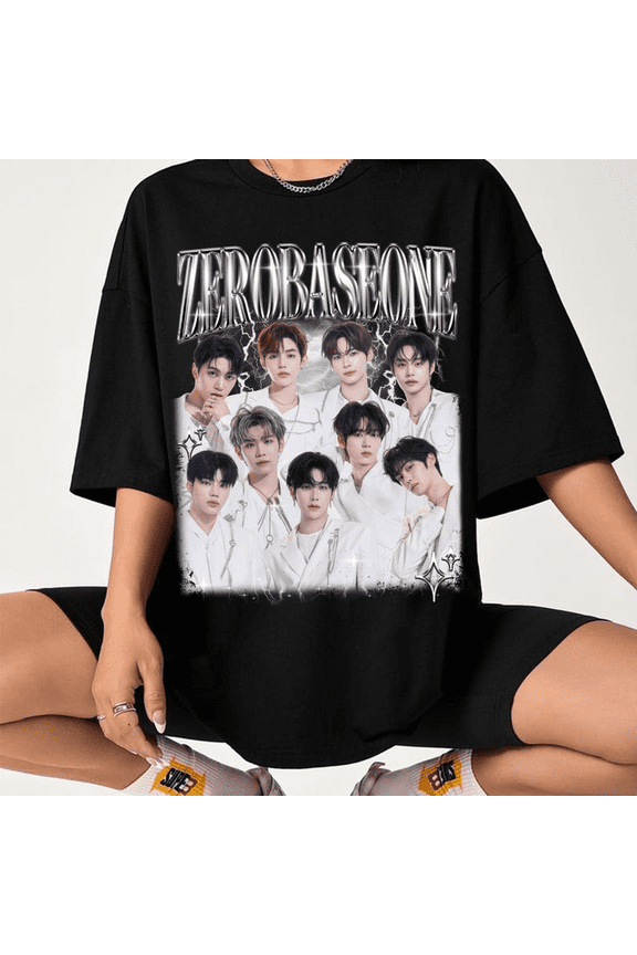 Zerobaseone Never Say Never Graphic T-Shirt, ZB1 Kpop Music Unisex Cotton Tee