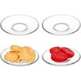 thumbnail image 1 of Zerodeko Coffee Plates Glass Tea Saucers Snack Plate: 4pcs 9cm Coffee Cup Saucers Clear Sauce Dish Sushi Vinegar Dipping Plate Condiment Dish Mini Appetizer Plate for Party Clear Saucer Plates, 1 of 9