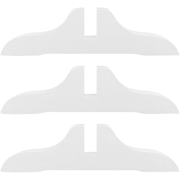 Zerodeko Wood Room Divider Stand for Folding Screens, 3 Pack, White Partition Legs