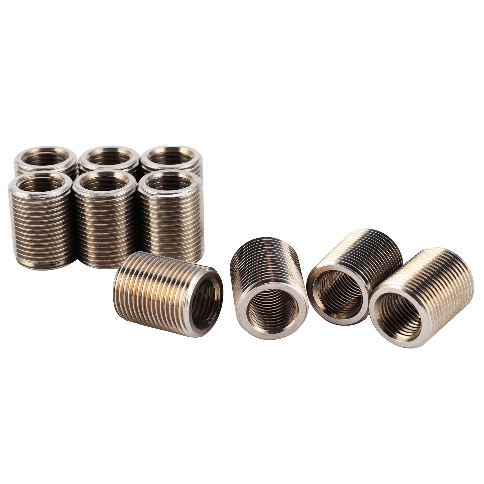 Zerodis 10pcs Thread Insert Kit 303 Stainless Steel Female M14x1.5 Male M20x1.5