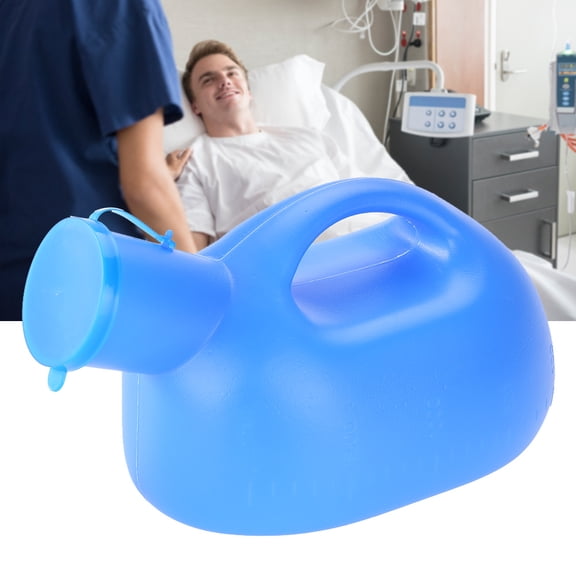 Zerodis 2000ml Portable Outdoor Urine Bottle with Lid Male Pee Urinal Storage Urine Collector