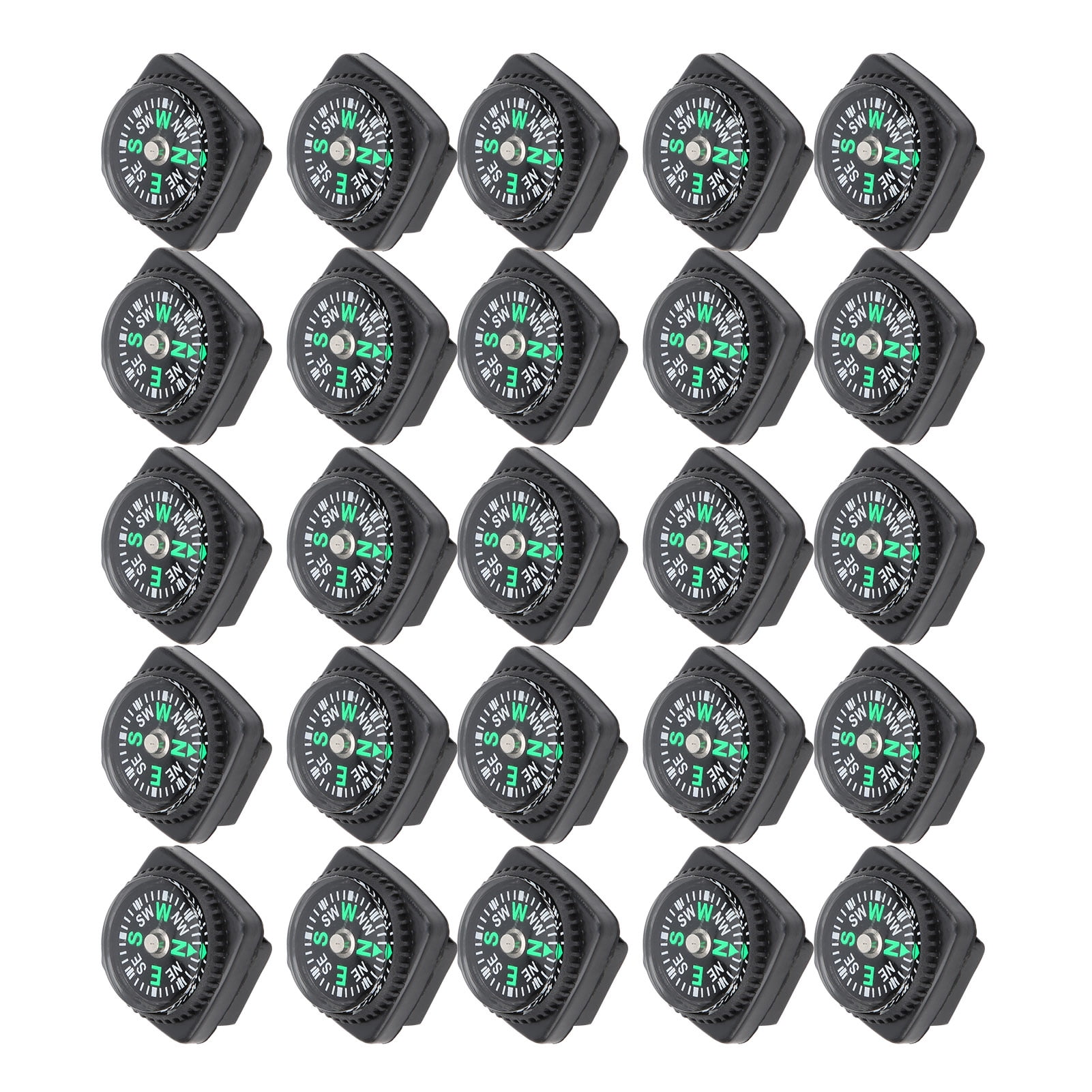 Tebru Button Compass, 25pcs Pack, Mini Compass for Camping, Hiking ...