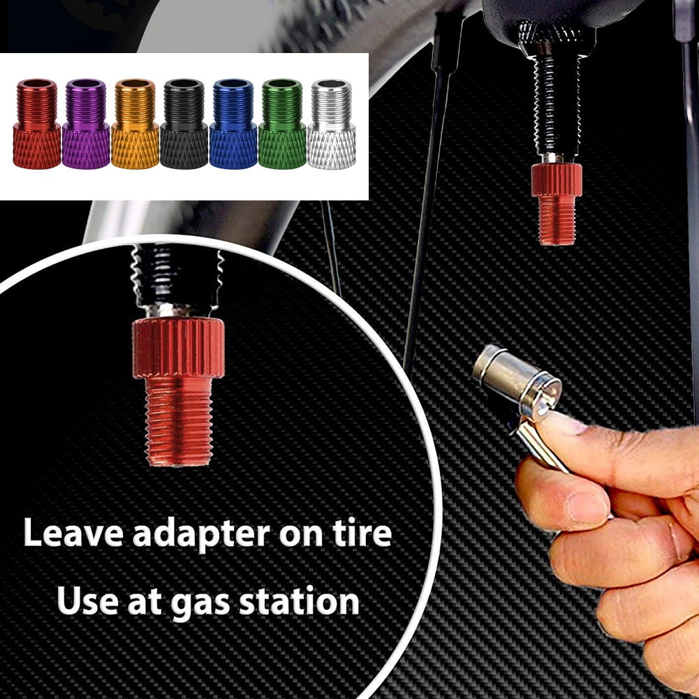 Zerodis Bicycle Inflator Valves Adapter Bicycle Tire Valve Converter