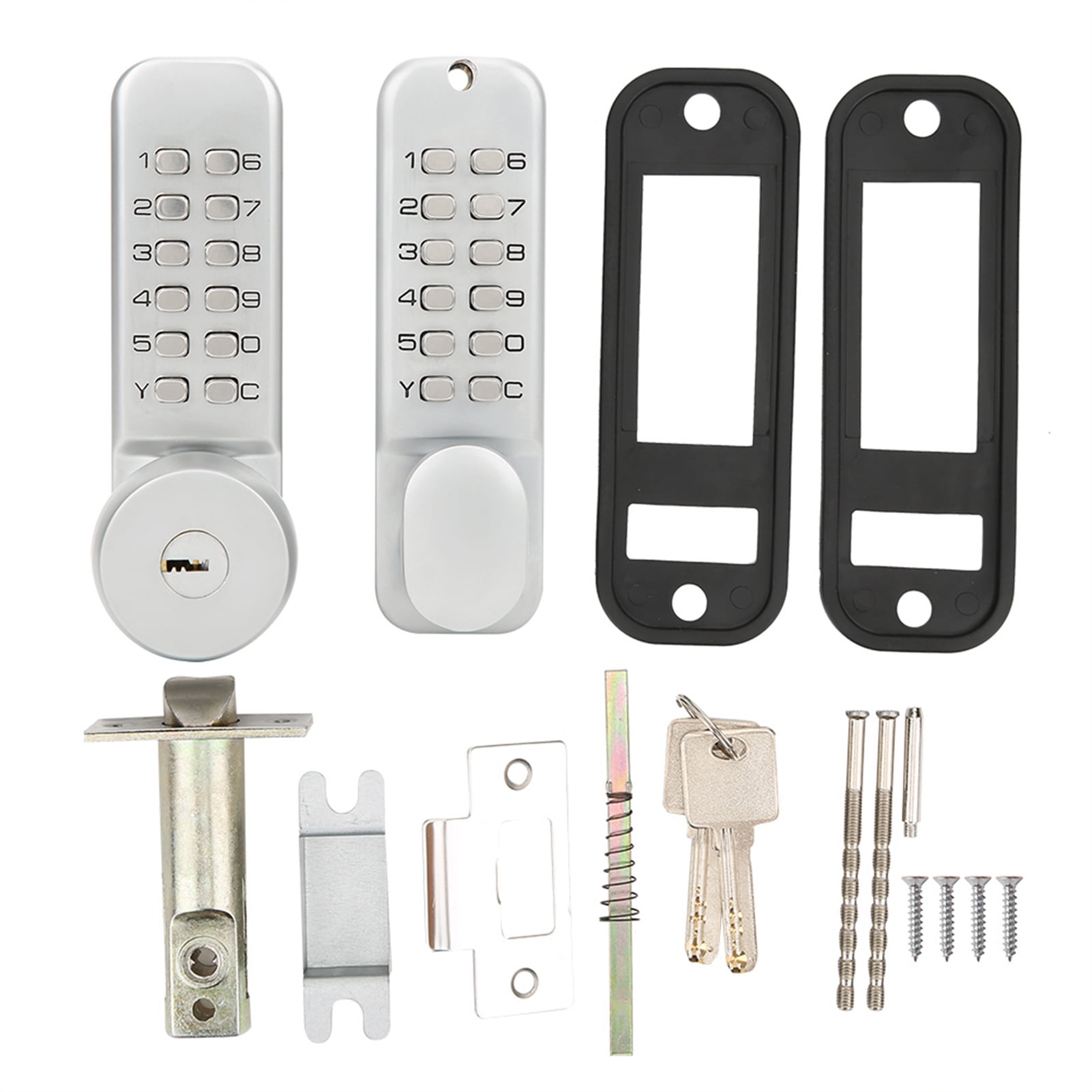 Zerodis Doublesided Door Lock, Mechanical Password Lock Door Lock
