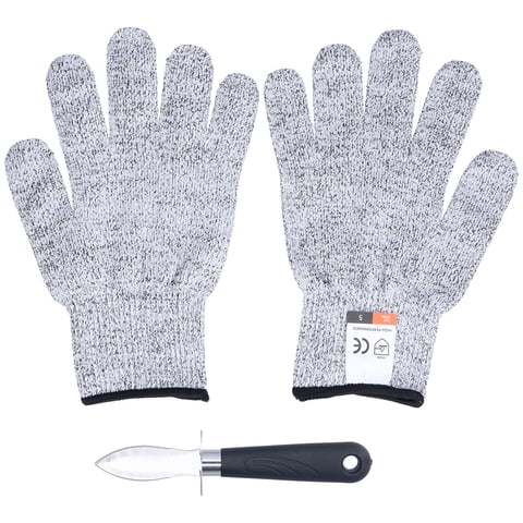 Zerodis Oyster Knife Level 5 AbrasionResistant CorrosionResistant Oyster Shucker Kit For Restaurants Households,Oyster Shucking Knife Gloves