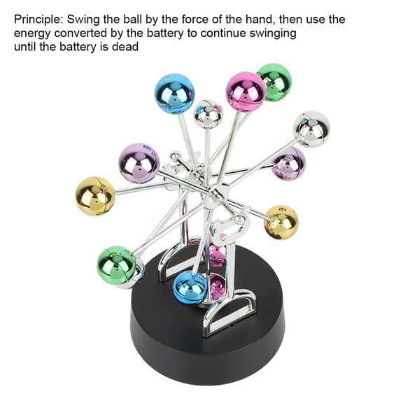 Zerodis Plastic Newton Pendulum Ball, Physics Pendulum Ball, Bedroom Office Living Room For School