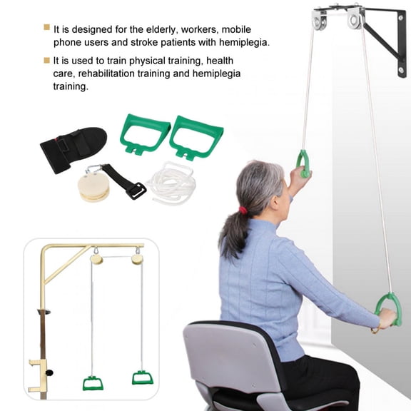 Zerodis Shoulder Rehabilitation Pulley Training Tool,Shoulder Rehabilitation Training Kit Exercise Pulley Trainer Home Use