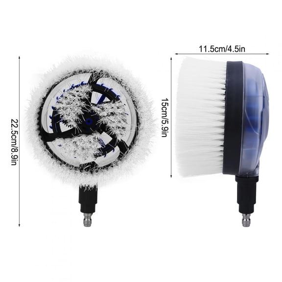 Zerodis White Drill Scrub Brush Car Pressure Washer Rotating Brush With Soft For