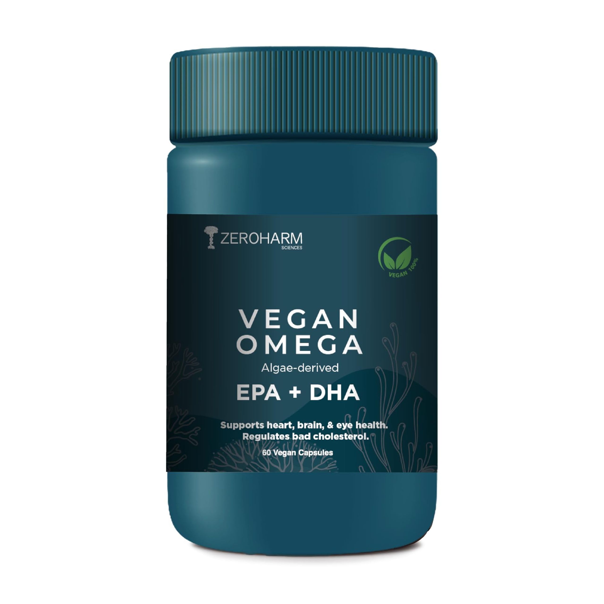 Zeroharm Vegan Omega (Epa+Dha) Supplement For Men, Women, And Kids
