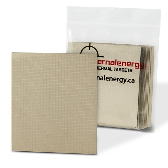 Internal Energy Zeroing Thermal Targets - 30 Pack Squares for Outdoor Range