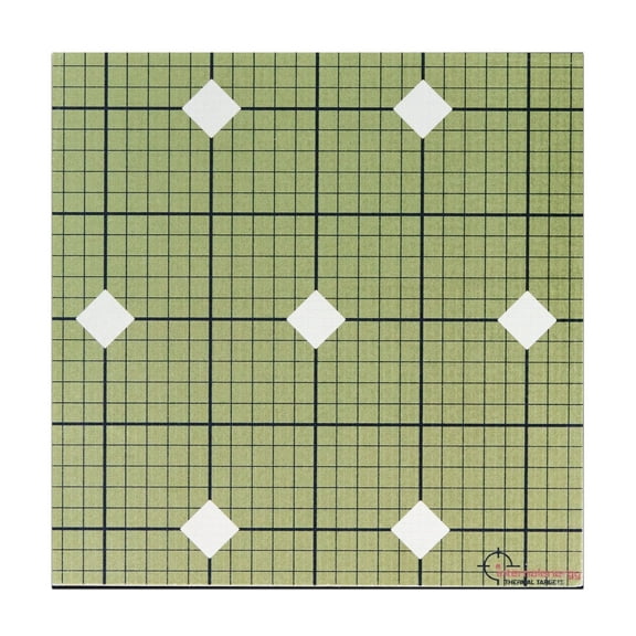 Internal Energy Thermal Shooting Targets - 5-Pack Square Cardboard Paper