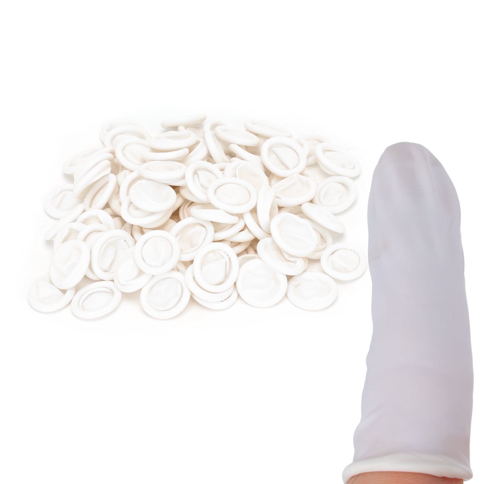 Zerone 100pcs Latex Finger Cots Waterproof AntiStatic Disposable DIY Finger Cover Protectors,DIY