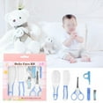 thumbnail image 1 of Zerone 6pcs Daily Infant Kids Care Kit Baby Grooming Health Hair Care Products Kits Newborn Gift Box Nail Clipper Set Brush Scissors Comb etc, Baby Nail Scissors, Nail Clipper, 1 of 4
