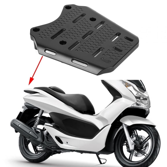 Zerone Luggage Holder Shelf,CNC Aluminum Alloy Motorcycle Rear Luggage Rack Holder Shelf for PCX 125 150 2014-2019, Motorcycle Luggage Holder Shelf