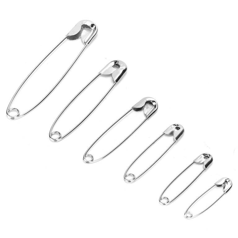 Zerone Safety Pins Small Tiny Stainless Durable Clothes Pins With 6  Different Sizes For Clothes Crafts Sewing Pinning,Stainless Pins,Cloth Pin  