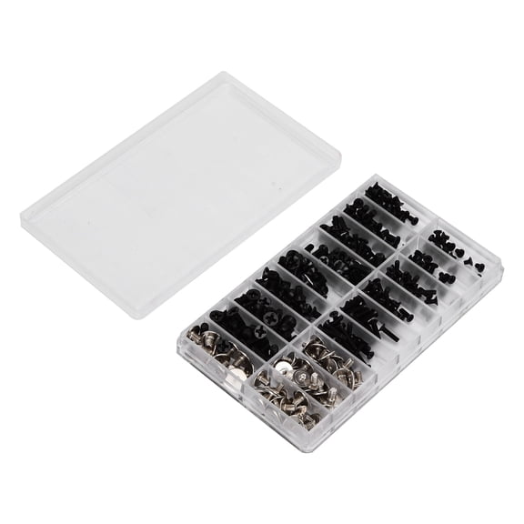 Zerone Screw Kit,360Pcs Computer Screws Kit Alloy Steel Micro Screw Assortment Set M2 M2.5 M3 Fasteners