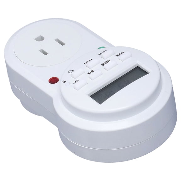 Zerone Smart Switch Socket,Timer Outlet Digital Programmable Outlet Timer For Electrical Outlets Lights And Home Appliances,7 Day Wall Plug In Light Timer Outlet