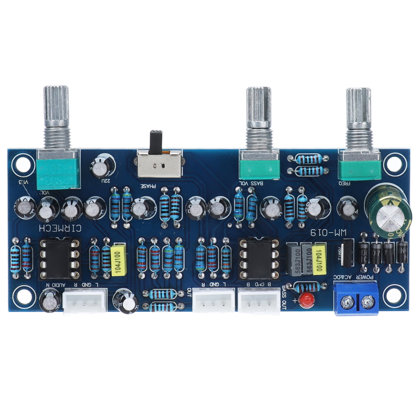 Zerone Subwoofer Pre Board 2.1 Channel 2.0 Full Tones Adjustable Low