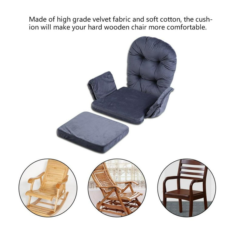 Velvet rocking cheap chair cushions