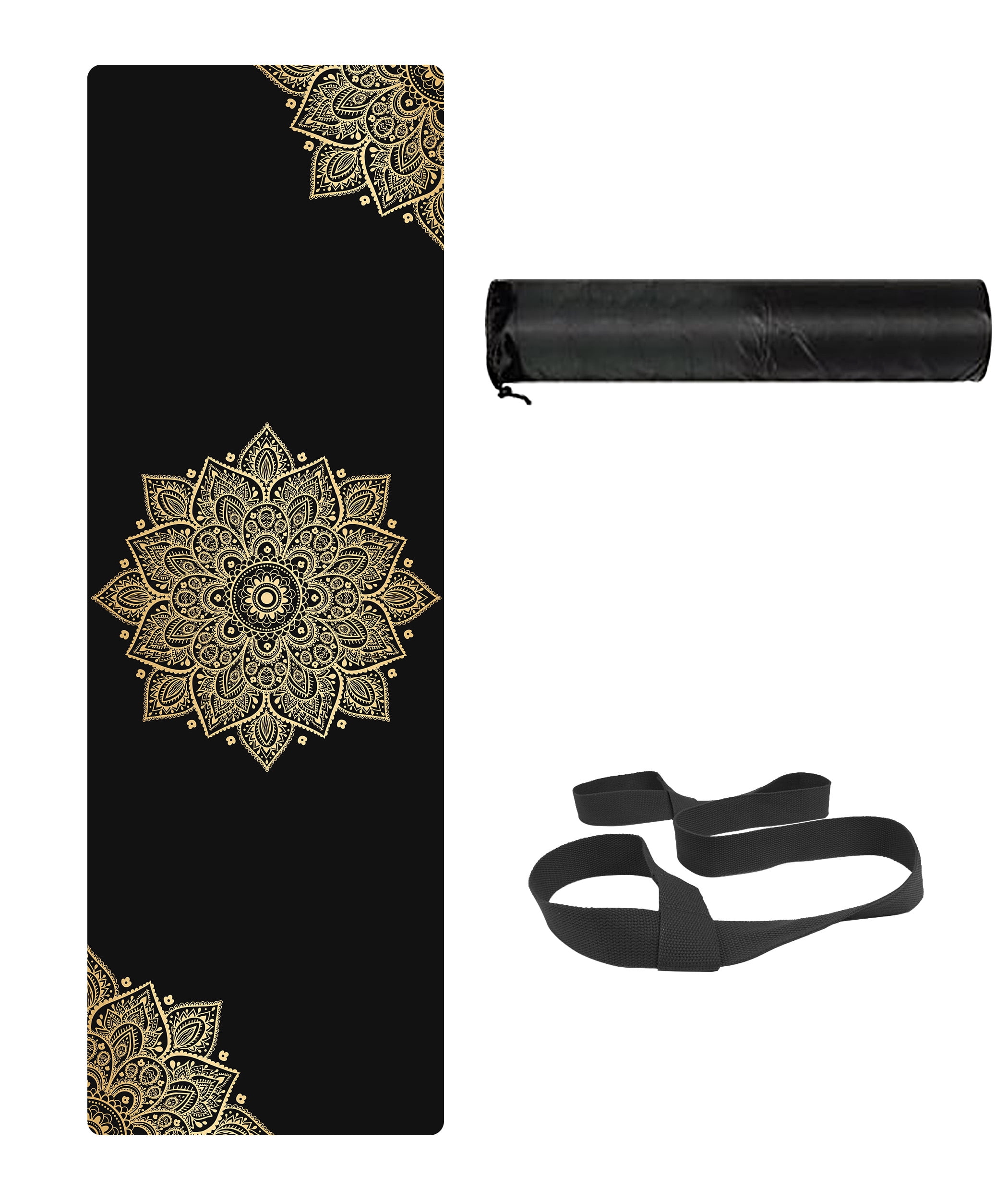 Zeronic Yoga Mat Premium Printing Non Slip Exercise & Fitness Mat for All Types of Yoga, Pilates & Floor Workouts (72" x 24" x 6mm Thick)